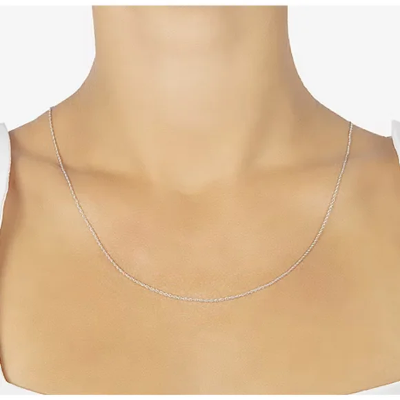 unisex 925 Silver Treasures Made in Italy Silver 18" Rope Chain Necklace Unisex - Picture 2 of 5